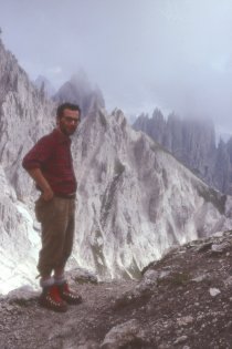 On the Durissini pathway, Cadini di Misurina  (1977)